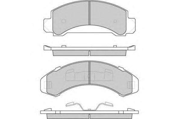 Комплект тормозных колодок, дисковый тормоз E.T.F. 21830
