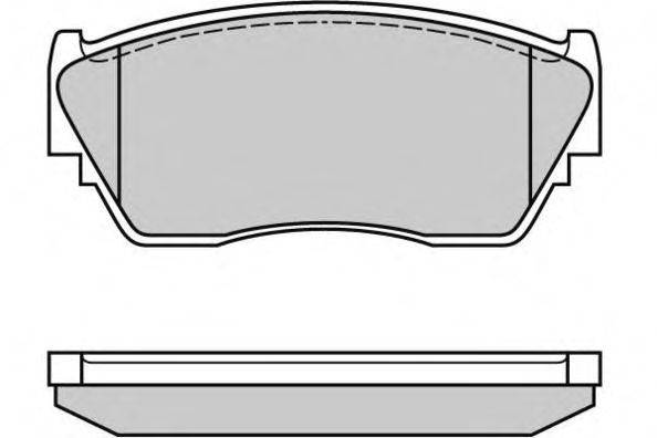 Комплект тормозных колодок, дисковый тормоз E.T.F. 121125