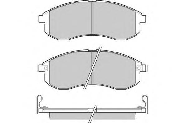 Комплект тормозных колодок, дисковый тормоз E.T.F. 12-1132