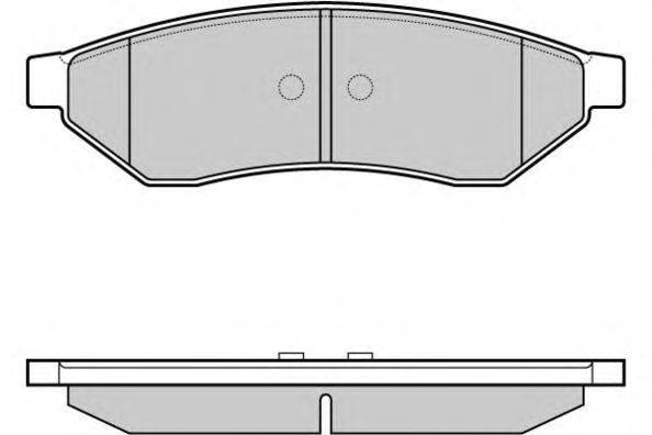 Комплект тормозных колодок, дисковый тормоз E.T.F. 12-1162