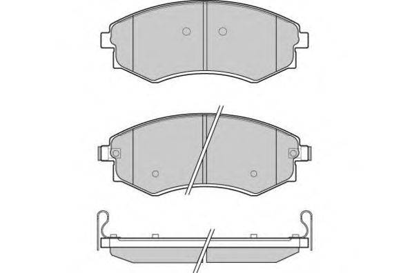 Комплект тормозных колодок, дисковый тормоз E.T.F. 121202