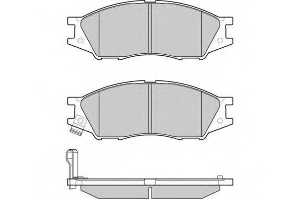 Комплект тормозных колодок, дисковый тормоз E.T.F. 12-1208