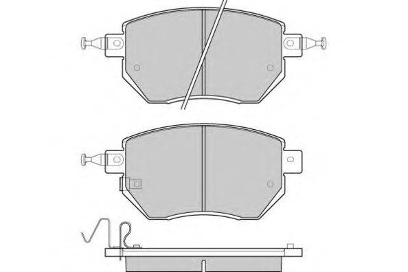 Комплект тормозных колодок, дисковый тормоз E.T.F. 12-1210