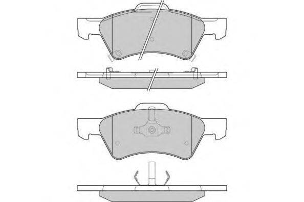 Комплект тормозных колодок, дисковый тормоз E.T.F. 12-1222