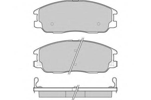 Комплект тормозных колодок, дисковый тормоз E.T.F. 12-1268
