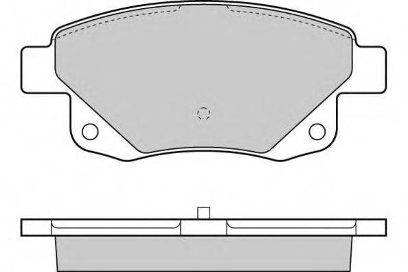 Комплект тормозных колодок, дисковый тормоз E.T.F. 12-1275