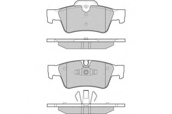 Комплект тормозных колодок, дисковый тормоз E.T.F. 12-1280