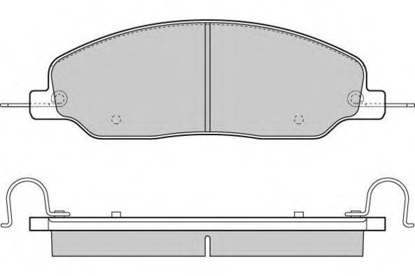 Комплект тормозных колодок, дисковый тормоз E.T.F. 12-1312