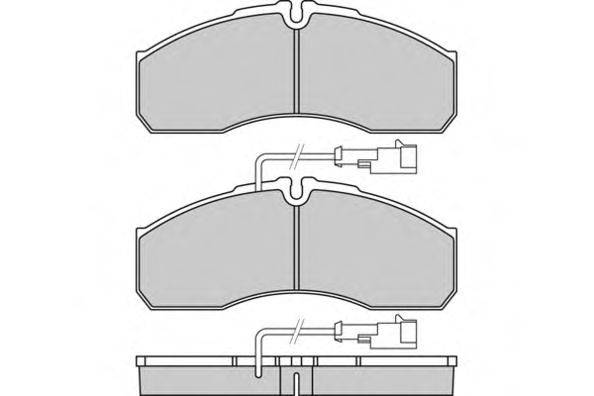Комплект тормозных колодок, дисковый тормоз E.T.F. 12-1360