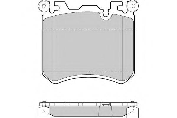 Комплект тормозных колодок, дисковый тормоз E.T.F. 12-1419