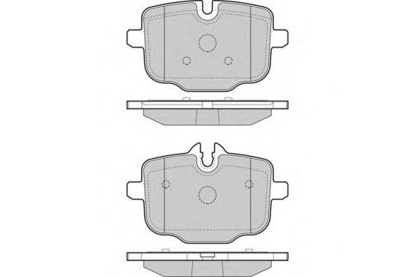 Комплект тормозных колодок, дисковый тормоз E.T.F. 12-1450