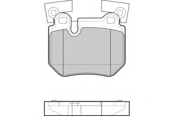 Комплект тормозных колодок, дисковый тормоз E.T.F. 121473