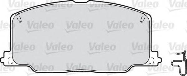 Комплект тормозных колодок, дисковый тормоз VALEO 21372