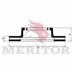 Тормозной диск MERITOR MBR2693