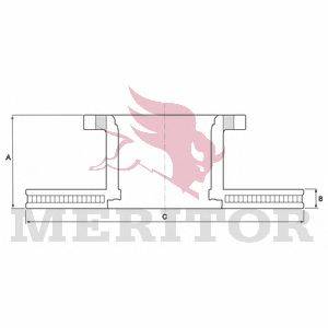 Тормозной диск MERITOR MBR5011