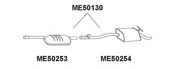 Предглушитель выхлопных газов VENEPORTE ME50253