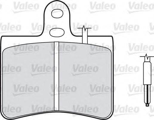 Комплект тормозных колодок, дисковый тормоз VALEO 540054