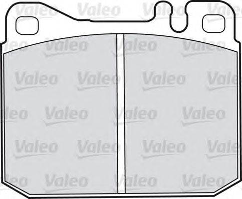 Комплект тормозных колодок, дисковый тормоз VALEO 598110