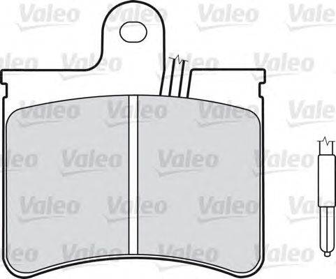 Комплект тормозных колодок, дисковый тормоз VALEO 540102