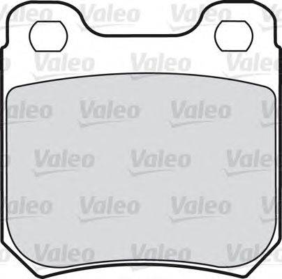 Комплект тормозных колодок, дисковый тормоз VALEO 598183