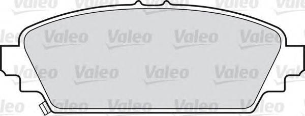 Комплект тормозных колодок, дисковый тормоз VALEO 598435