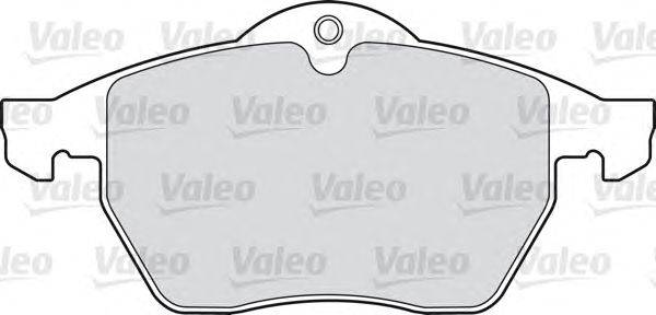 Комплект тормозных колодок, дисковый тормоз VALEO 23116