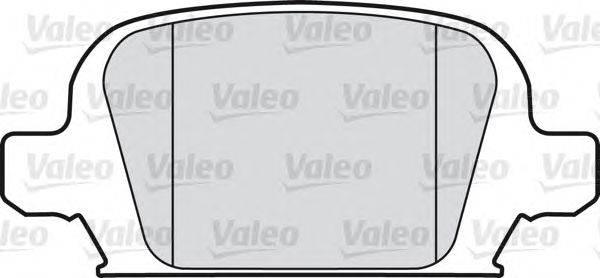 Комплект тормозных колодок, дисковый тормоз VALEO 598457