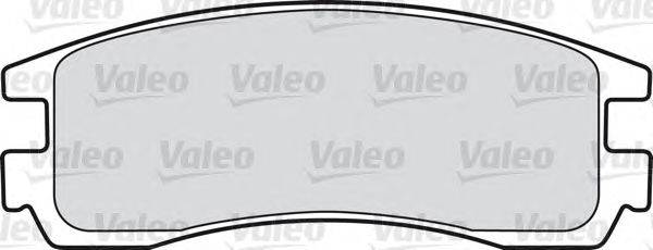 Комплект тормозных колодок, дисковый тормоз VALEO 598459