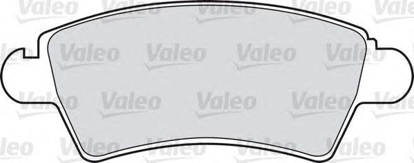 Комплект тормозных колодок, дисковый тормоз VALEO 540946