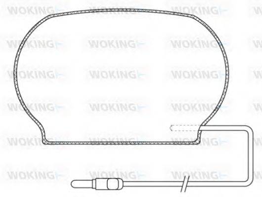 Комплект тормозных колодок, дисковый тормоз WOKING JSA 910312