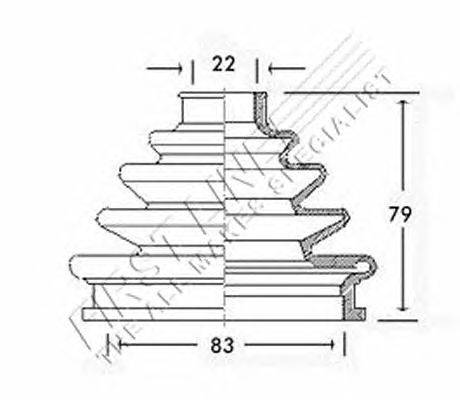 Пыльник, приводной вал FIRST LINE FCB2079