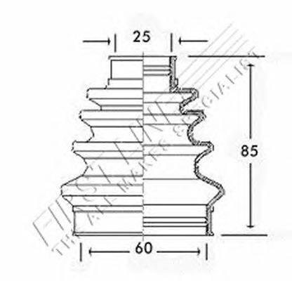 Пыльник, приводной вал FIRST LINE FCB2442