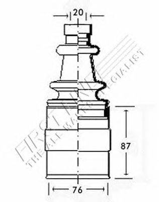 Пыльник, приводной вал FIRST LINE FCB2548
