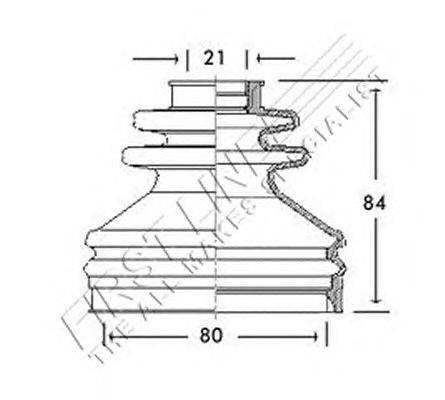 Пыльник, приводной вал FIRST LINE FCB2699