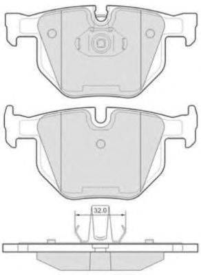 Комплект тормозных колодок, дисковый тормоз FREMAX FBP-1667