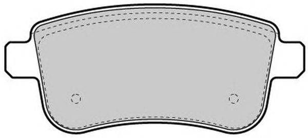 Комплект тормозных колодок, дисковый тормоз FREMAX FBP-1680