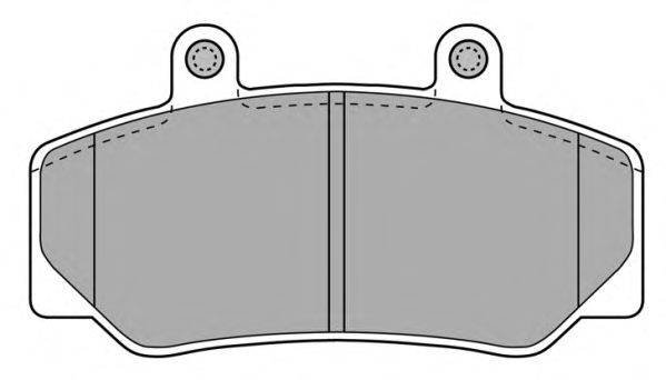 Комплект тормозных колодок, дисковый тормоз FREMAX 21233