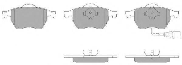 Комплект тормозных колодок, дисковый тормоз FREMAX FBP-0868