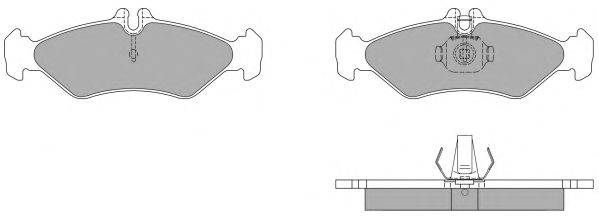 Комплект тормозных колодок, дисковый тормоз FREMAX 21621