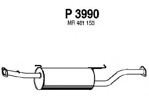 Средний глушитель выхлопных газов FENNO P3990