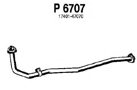 Труба выхлопного газа FENNO P6707