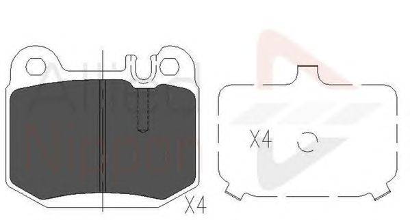 Комплект тормозных колодок, дисковый тормоз COMLINE ADB06025