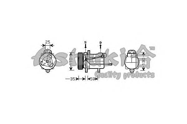 Компрессор, кондиционер ASHUKI K550-05