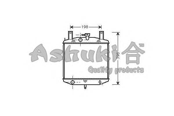 Радиатор, охлаждение двигателя ASHUKI D551-10