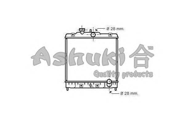 Радиатор, охлаждение двигателя ASHUKI H553-01