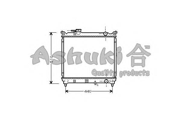 Радиатор, охлаждение двигателя ASHUKI K454-06