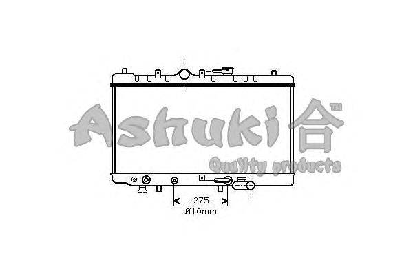 Радиатор, охлаждение двигателя ASHUKI M55992