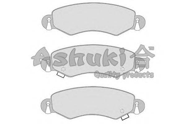 Комплект тормозных колодок, дисковый тормоз ASHUKI 1080-5208J
