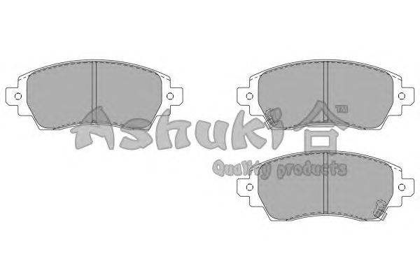Комплект тормозных колодок, дисковый тормоз ASHUKI 1080-9802J