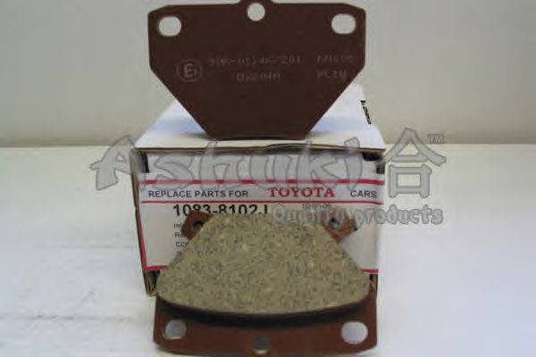 Комплект тормозных колодок, дисковый тормоз ASHUKI 1083-8102J